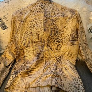 Stylish Womens Snake print Blazer Jacket Sz Large